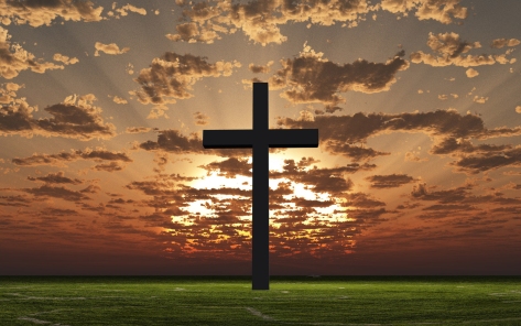 I find the clouds, sky and vivid colors of nature so beautiful. The cross, to me, seems like a symbol of man's cruelty towards one and another throughout the centuries