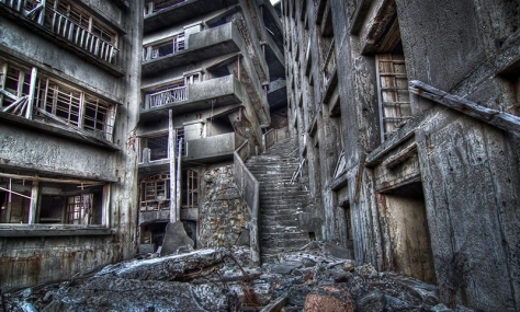 Hashima Stairwell to Hell from Google Images