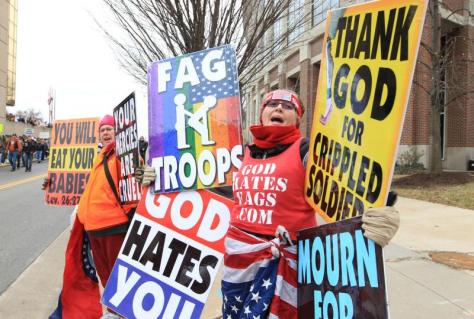 Westboro Baptist Church, Topeka, Kansas! It seems as though the Kansas House Republicans are on the same side as Fred Phelps!