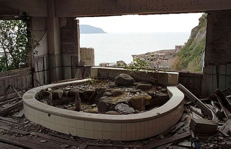 Window View from Hashima Island Apartment Complex image courtesy of google images